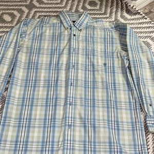 Mens ARIAT L Botton Down Shirt